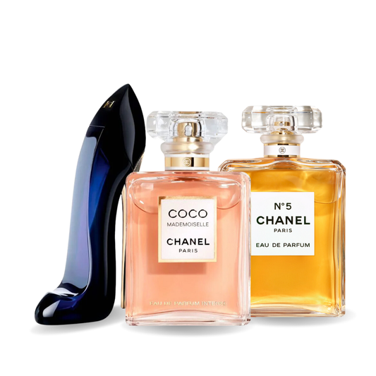 SET: GOOD GIRL, COCO MADEMOISELLE, CHANEL Nº5