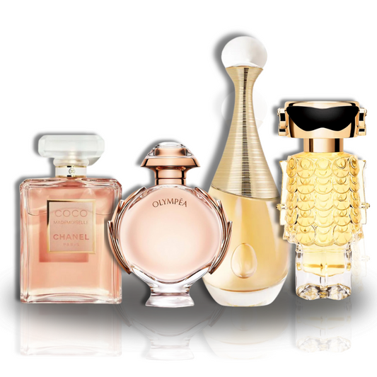 KIT: Coco Chanel + Olympea + J'Adore + Fame 100ML
